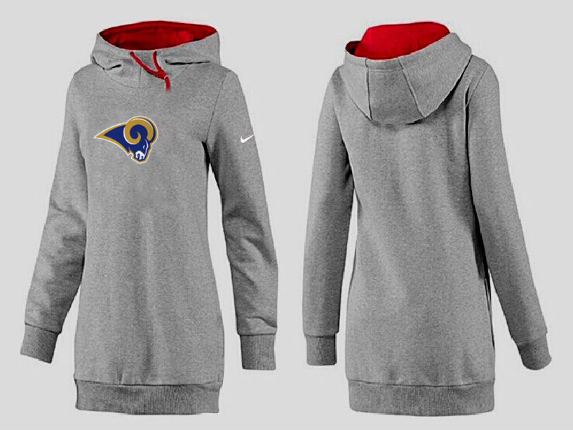 Nike St. Louis Rams Womens All Time Performance Hoodie Grey