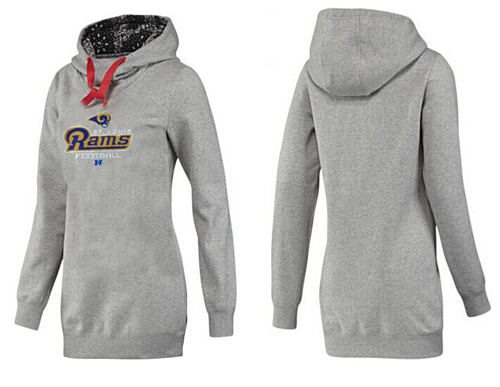 St. Louis Rams Nike Womens All Time Performance Hoodie Grey