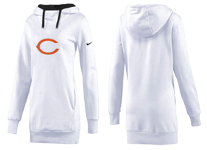 Chicago Bears Nike Womens All Time Performance Hoodie-White