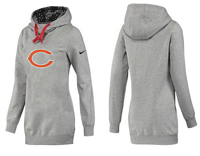 Chicago Bears Nike Womens All Time Performance Hoodie-L.Grey