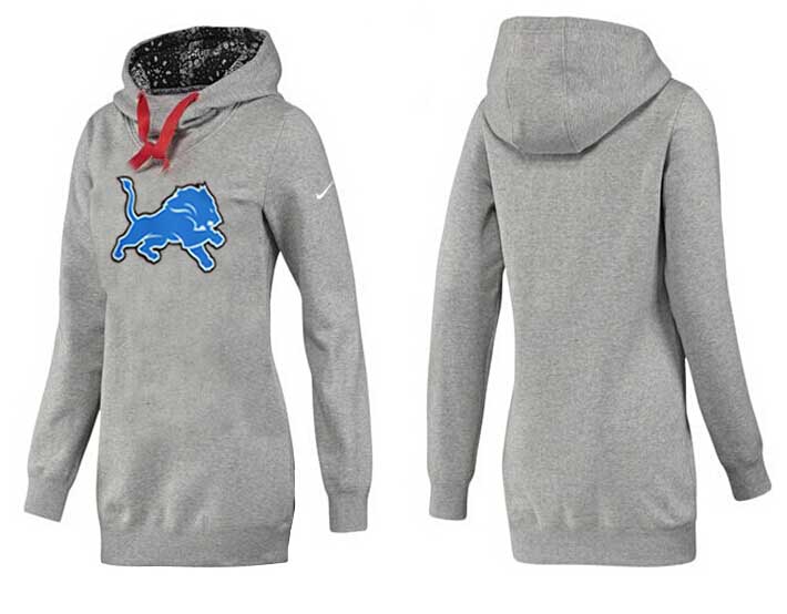 Nike Detroit Lions Womens All Time Performance Hoodie Grey