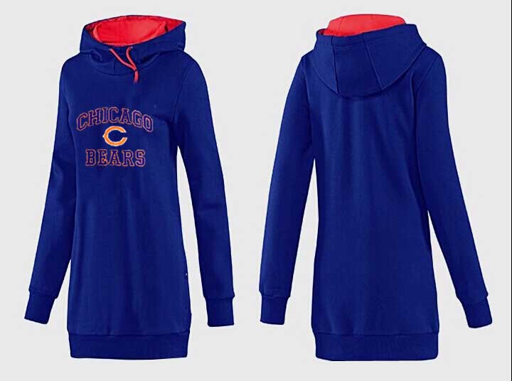 Nike Chicago Bears Womens All Time Performance D.Blue Color Hoodie