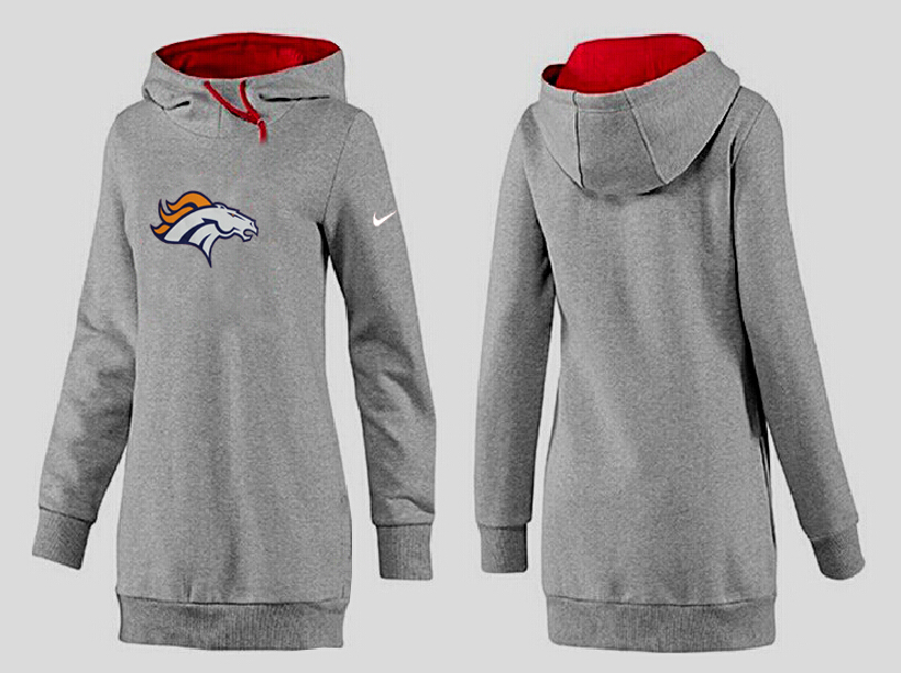 Nike Denver Broncos Womens All Time Performance Hoodie Grey Color