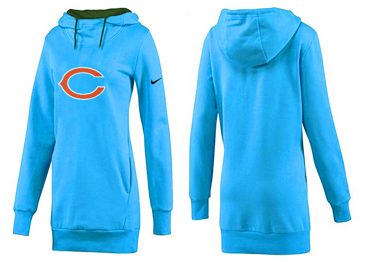 Chicago Bears Nike Womens All Time Performance Hoodie-L.Blue