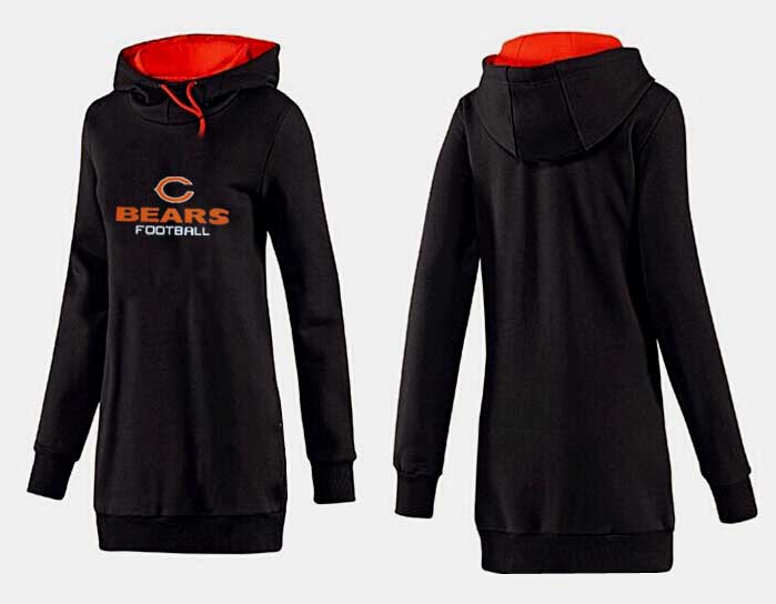 Nike Chicago Bears Womens All Time Performance Black Color Hoodie