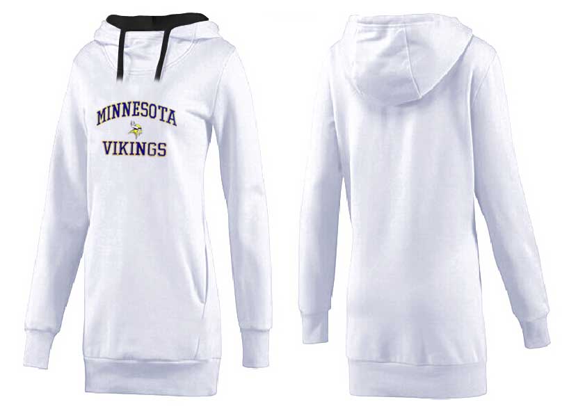 Minnesota Vikings Nike Womens All Time Performance White Hoodie
