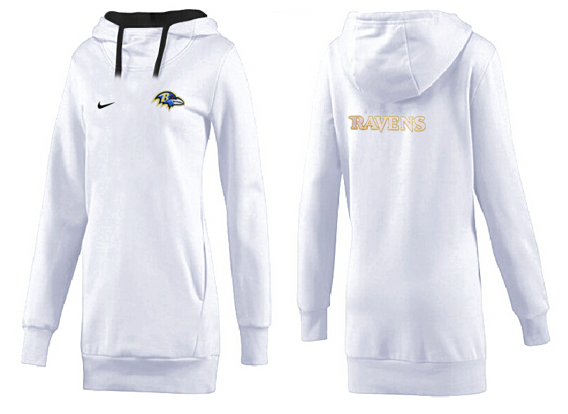 Baltimore Ravens Nike Womens All Time Performance Hoodie -White Color