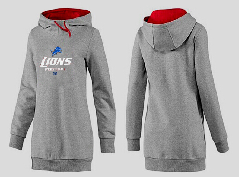Detroit Lions Nike Womens All Time Performance Hoodie Grey