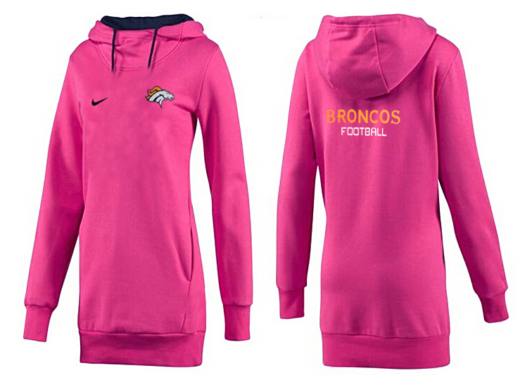 Denver Broncos Nike Womens All Time Performance Hoodie Peach Color