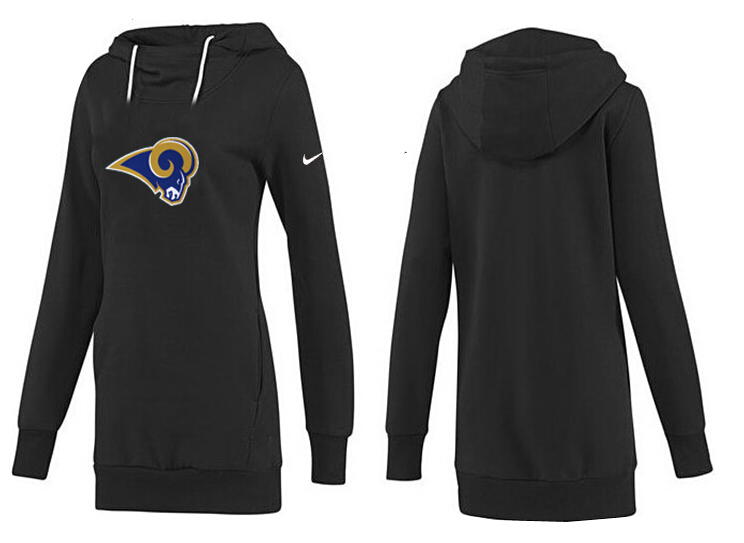 Nike St. Louis Rams Womens All Time Performance Hoodie--Black