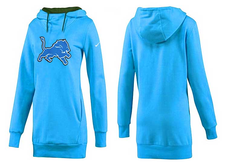 Detroit Lions Nike Womens All Time Performance Light Blue Hoodie