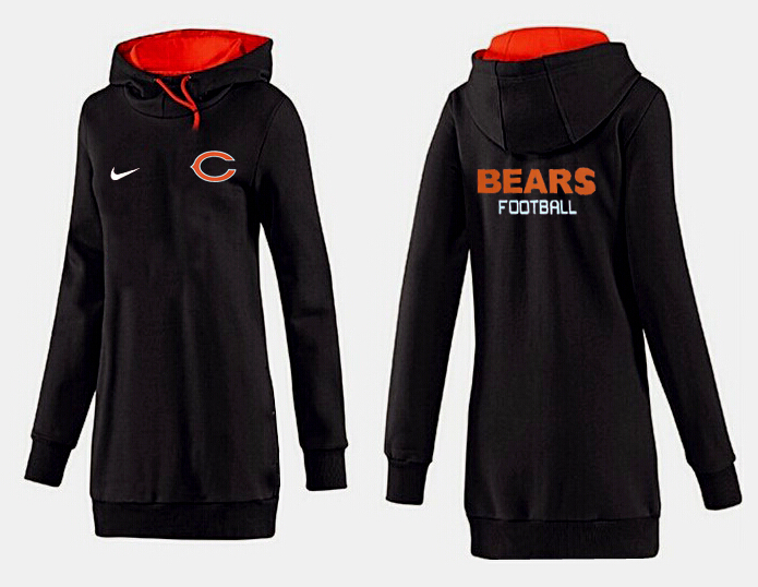 Nike Chicago Bears Womens All Time Performance Hoodie Black Color
