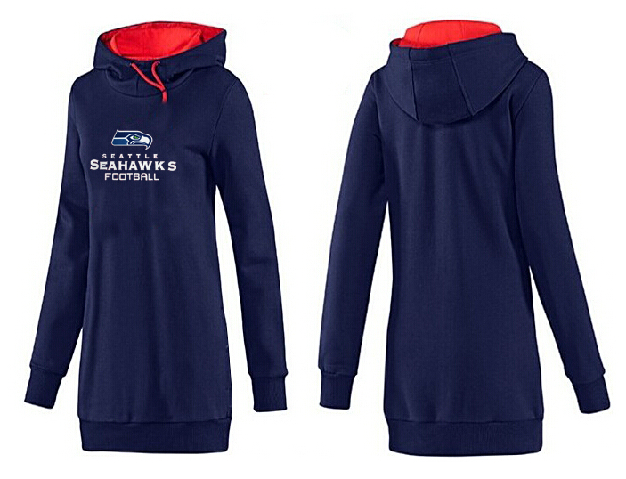 Seattle Seahawks Nike Womens All Time Performance Hoodie-D.Blue