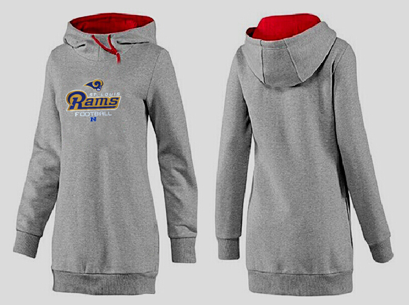 St. Louis Rams Nike Womens All Time Performance Grey Hoodie