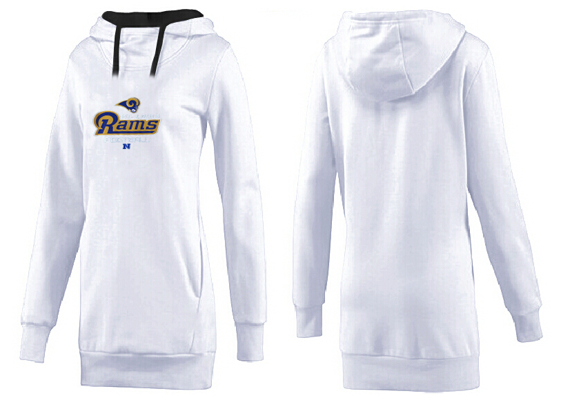 Nike St. Louis Rams Womens All Time Performance Hoodie White Color
