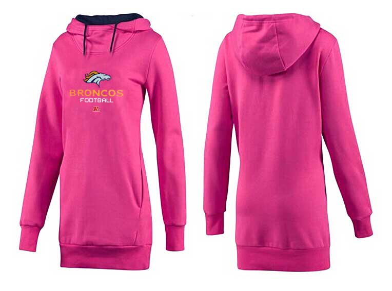 Denver Broncos Nike Womens All Time Performance Hoodie-Peach