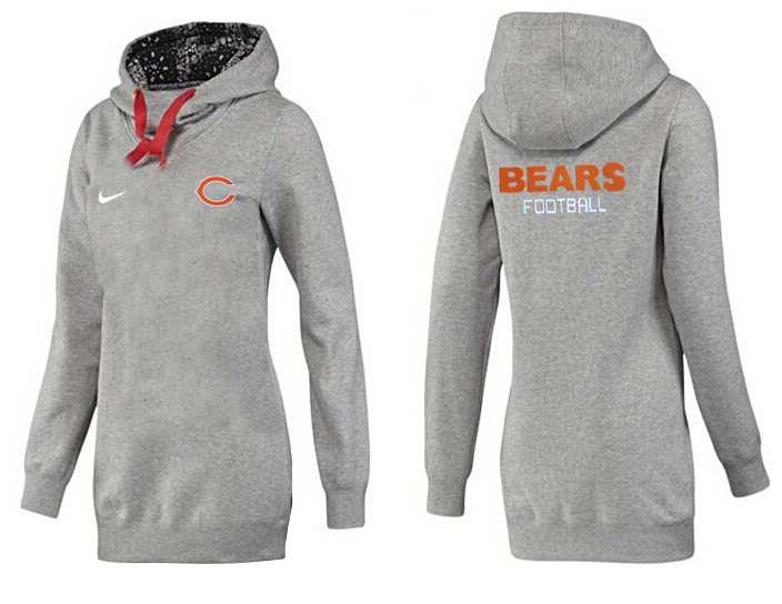 Chicago Bears Nike Womens All Time Performance Hoodie--Grey