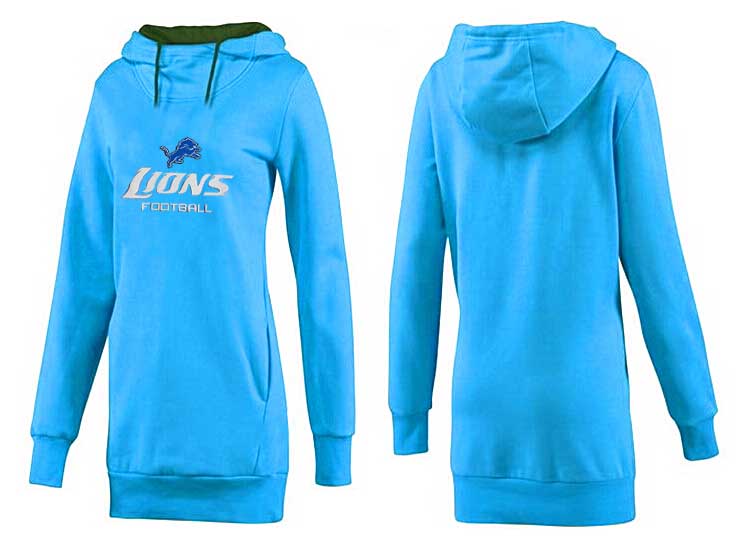 Detroit Lions Nike Womens All Time Performance L. Blue Hoodie