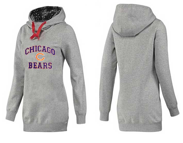 Nike Chicago Bears Womens All Time Performance Hoodie Grey Color