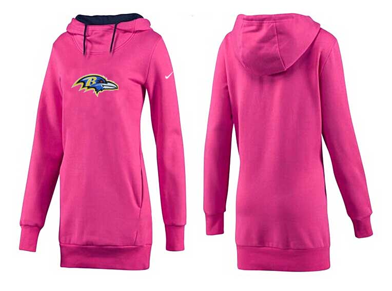 Baltimore Ravens Nike Womens All Time Performance Hoodie Peach Color