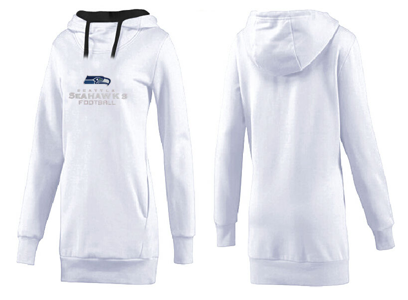 Seattle Seahawks Nike Womens All Time Performance Hoodie White Grey