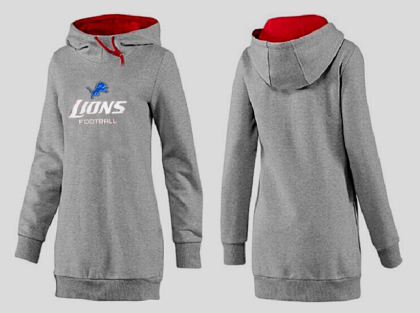 Detroit Lions Nike Womens All Time Performance Hoodie-Grey