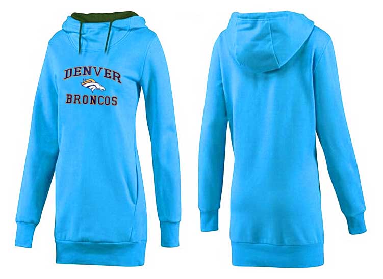 Denver Broncos Nike Womens All Time Performance Hoodie --L.Blue