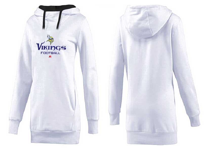 Minnesota Vikings Nike Womens All Time Performance Hoodie White Color