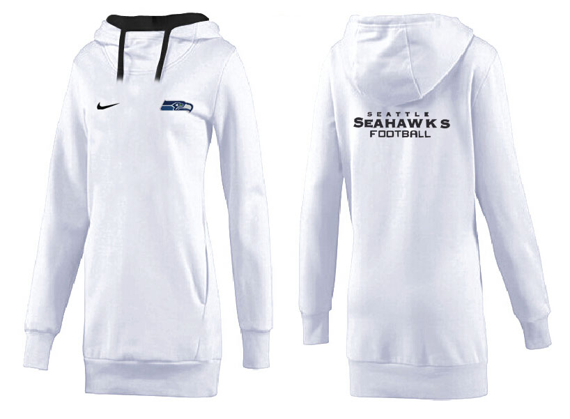 Seattle Seahawks Nike Womens All Time Performance White Color Hoodie
