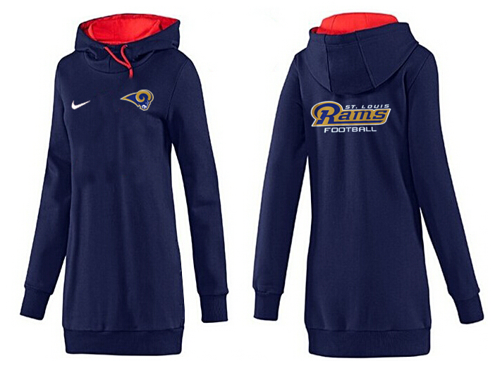 St. Louis Rams Nike Womens All Time Performance Hoodie -D.Blue Color