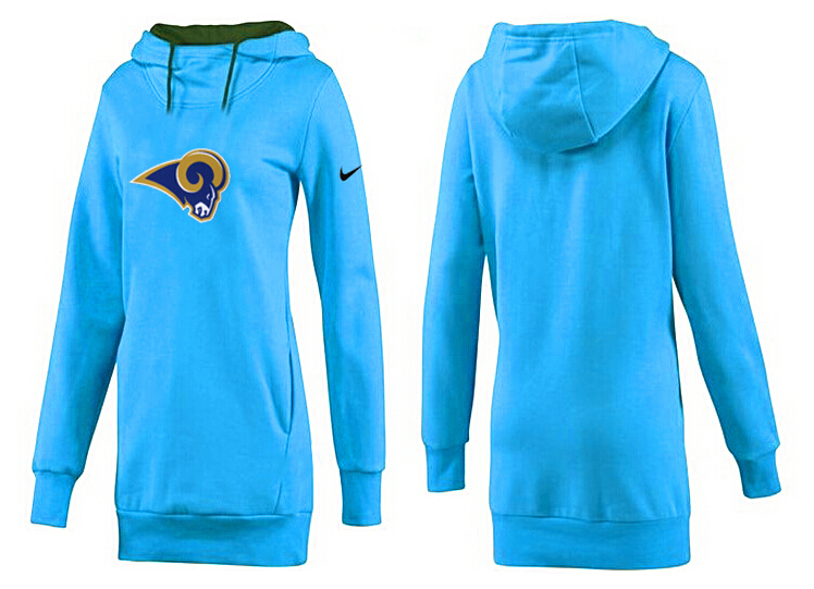 St. Louis Rams Nike Womens All Time Performance Hoodie L.Blue Color