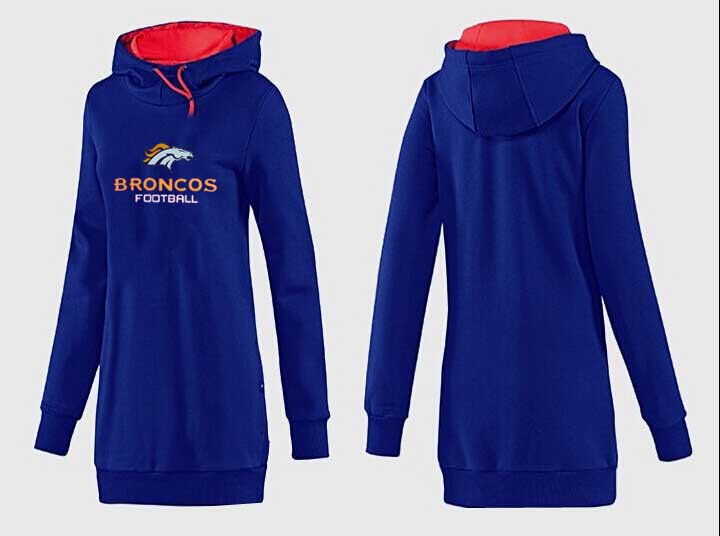 Denver Broncos Nike Womens All Time Performance Hoodie-Blue