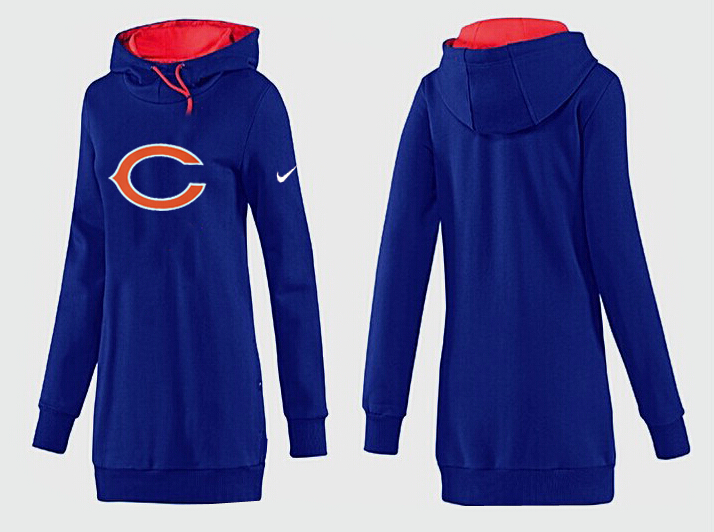Chicago Bears Nike Women All Time Performance Hoodie--Blue