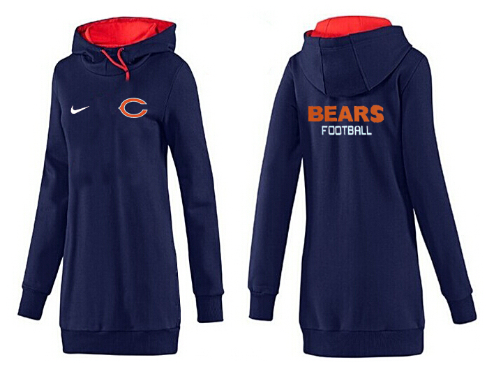 Chicago Bears Nike Womens All Time Performance Hoodie D.Blue