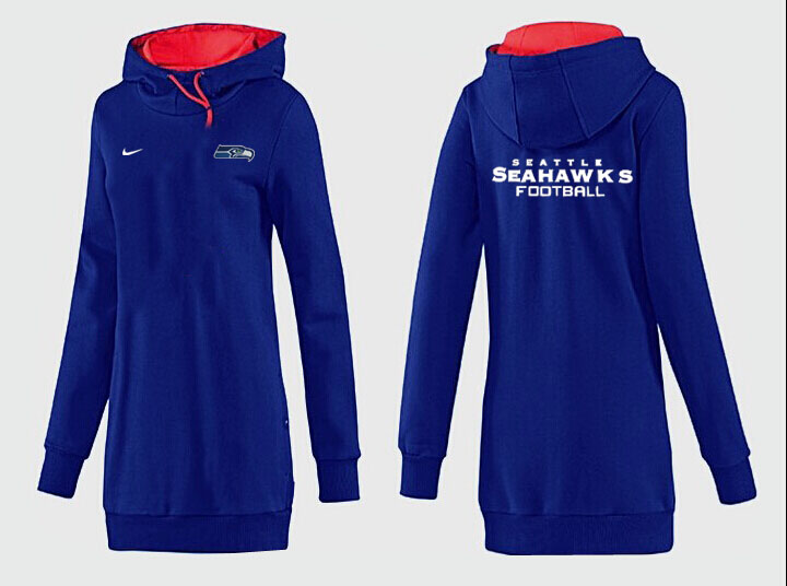 Seattle Seahawks Nike Womens All Time Performance Blue Color Hoodie