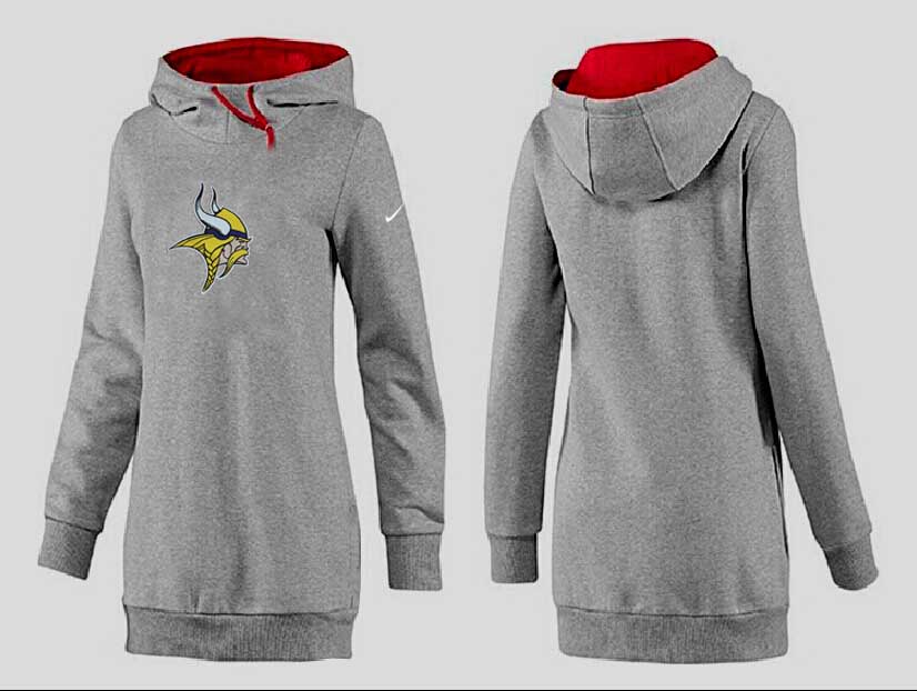 Minnesota Vikings Nike Womens All Time Performance Hoodie Grey Color
