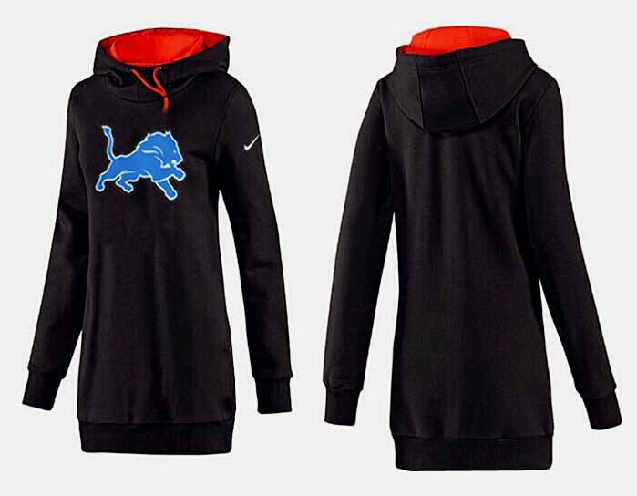 Nike Detroit Lions Womens All Time Performance Hoodie  Black Color