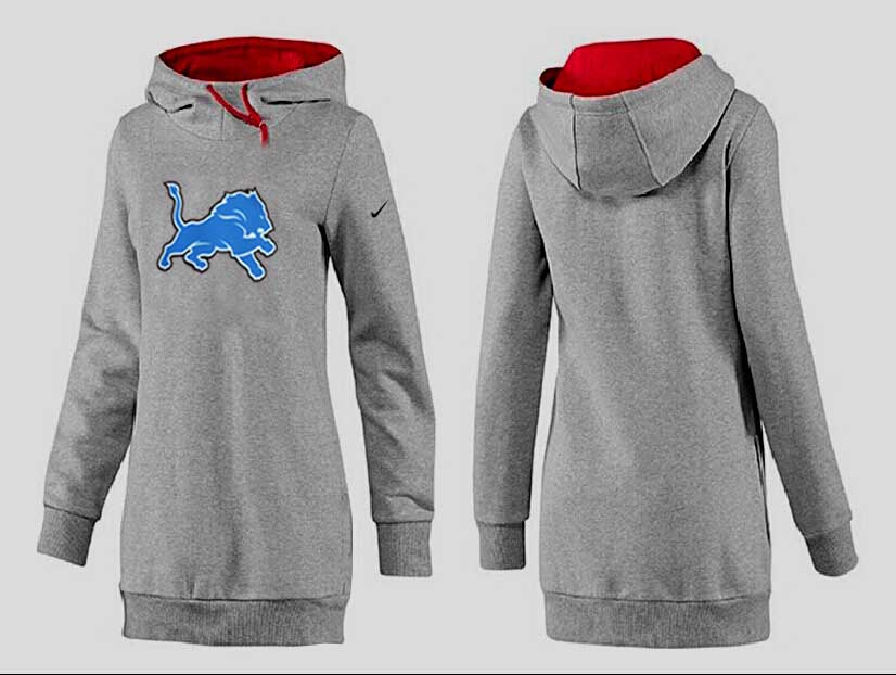 Nike Detroit Lions Womens All Time Performance Hoodie  Grey