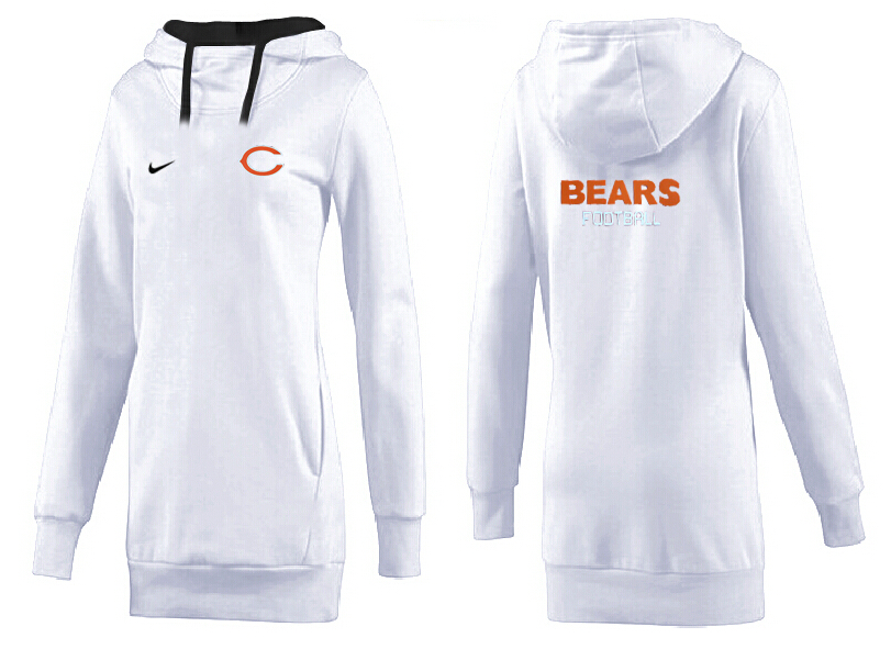 Nike Chicago Bears Womens All Time Performance Hoodie White Color