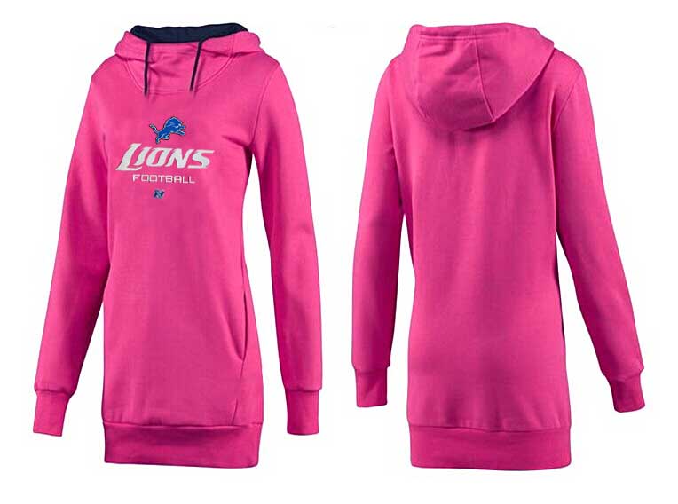 Detroit Lions Nike Womens All Time Performance Hoodie Peach Color