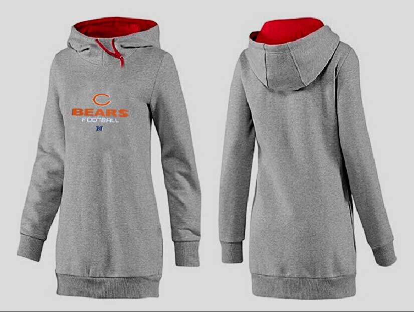 Chicago Bears Nike Womens All Time Performance Hoodie-Grey