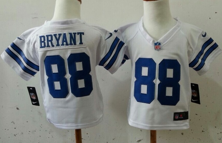 NFL Dallas Cowboys #88 Bryant White Youth Jersey 2-5Y