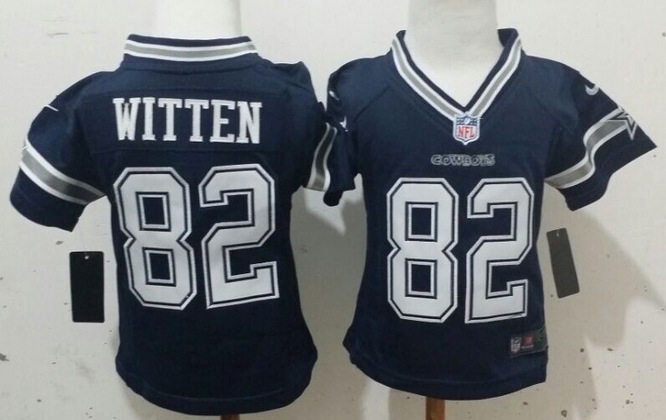 NFL Dallas Cowboys #82 Witten Blue Youth Jersey 2-5Y