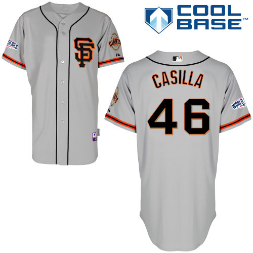 MLB San Francisco Giants #46 Casilla Grey 2014 World Series Jersey