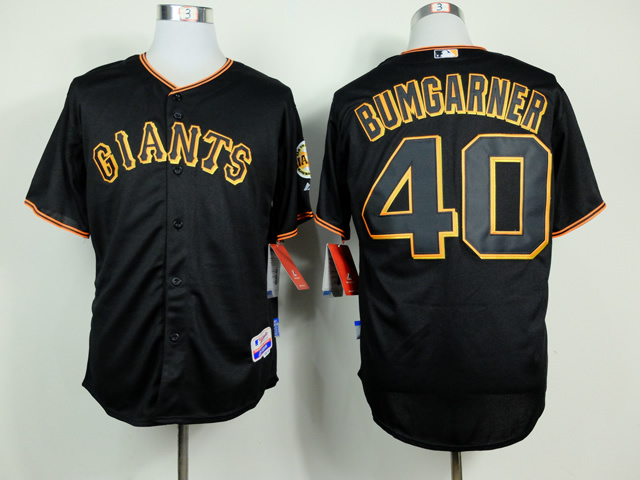 MLB  San Francisco Giants #40 Bumgarner Black Jersey