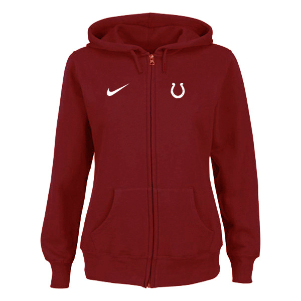 Indianapolis Colts Ladies Tailgater Full Zip Hoodie - Red 