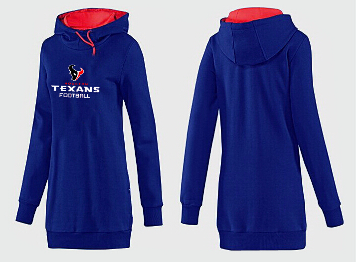 Nike Houston Texans Womens All Time Performance Blue Color Hoodie