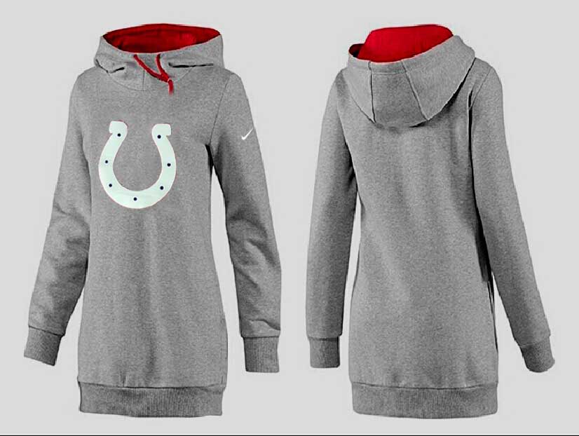 Nike Indianapolis Colts Womens All Time Performance Grey Hoodie