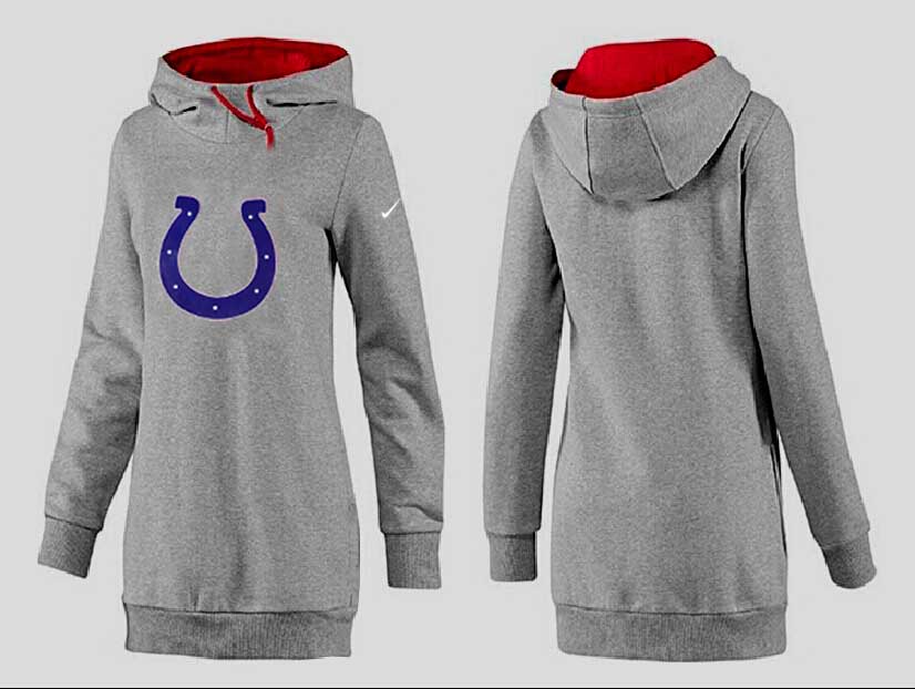 Nike Indianapolis Colts Womens All Time Performance Hoodie Grey Color