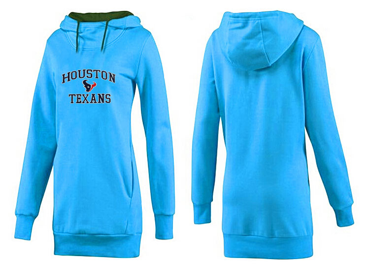 Nike Houston Texans Womens All Time Performance Hoodie L.Blue Color
